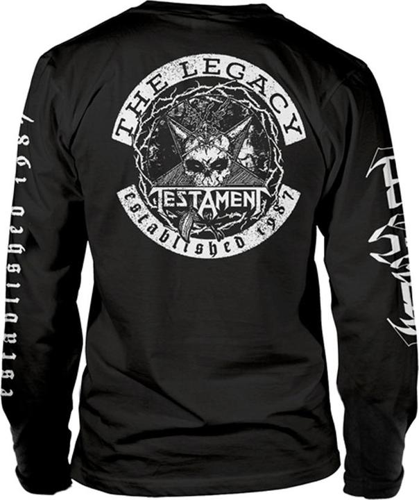 Actual product image Testament Unisex Adult The Legacy Long-Sleeved T-Shirt (M)