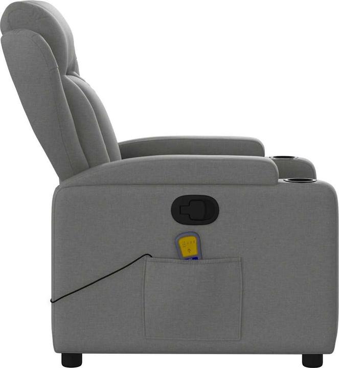 Image du produit VidaXL Fauteuil de massage gris foncé Tissu,Couleur : gris foncé,Matériaux