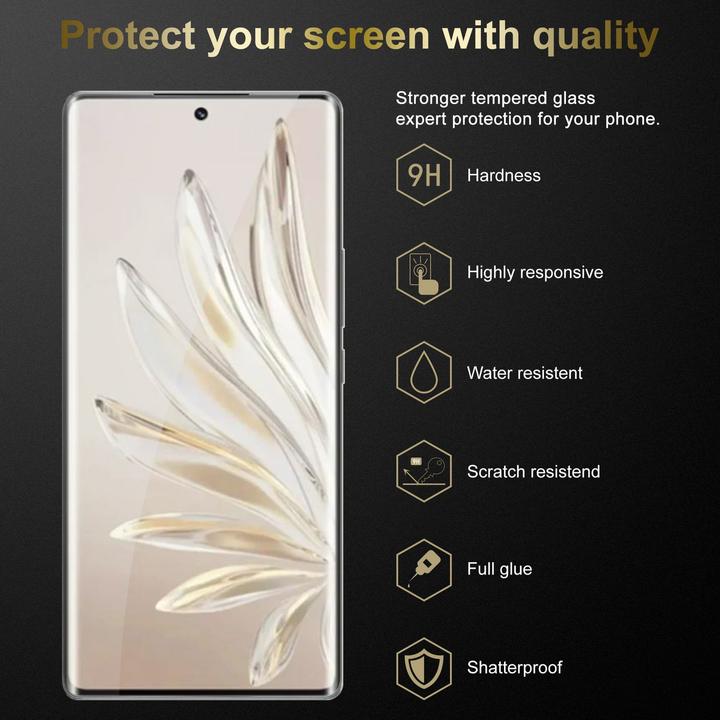 Produktbild Cadorabo 3er Pack Display Schutzglas für Honor 70 (3 Stück, LG F70)
