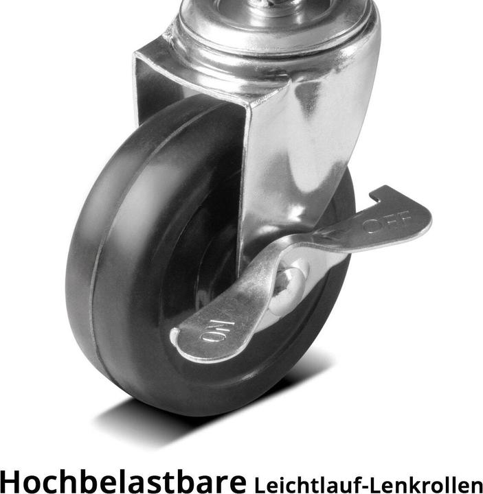 Produktbild Stahlwerk Werkstatthocker WRS-185 mit 185 kg Tragkraft Werkstattsitz Rollhocker (1 x)