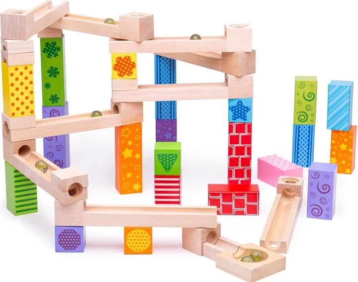 Actual product image Bigjigs Houten Knikkerbaan, 53dlg.