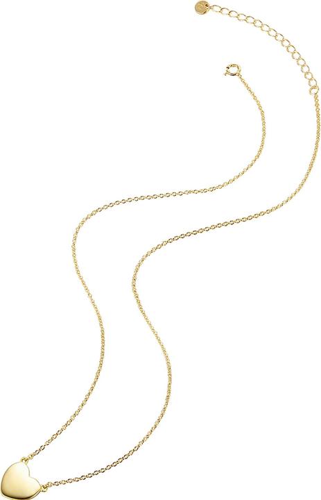 Actual product image Glanzstücke München Ladies heart sterling silver yellow gold 40.0 cm base chain + 5.0 cm extension - 9044 (Sterling Silver, 40 - 45 cm)