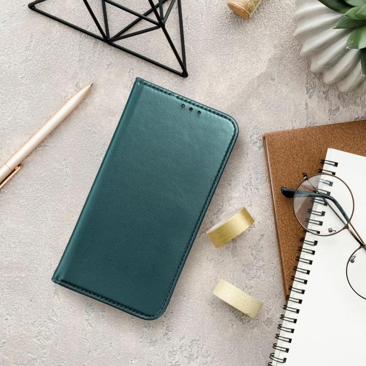 Actual product image OEM Book case SMART MAGNETO Book case for SAMSUNG A56 dark green (Oppo A56)