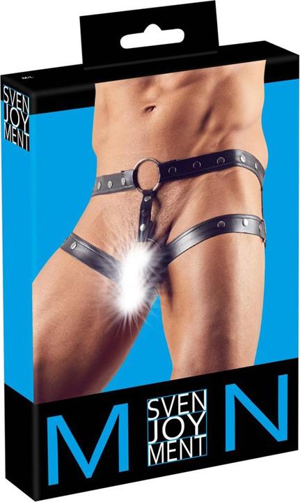 Actual product image Svenjoyment Hip belt with cock ring (M, L)