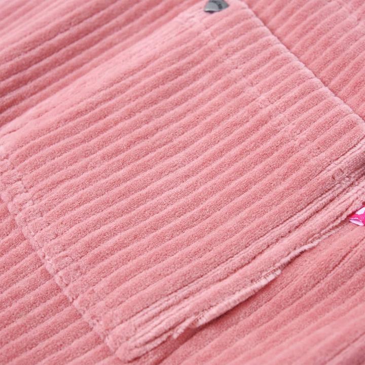 Produktbild VidaXL Kinder-Latzkleid Cord Hellrosa 128,Material: 58 % Baumwolle (128)