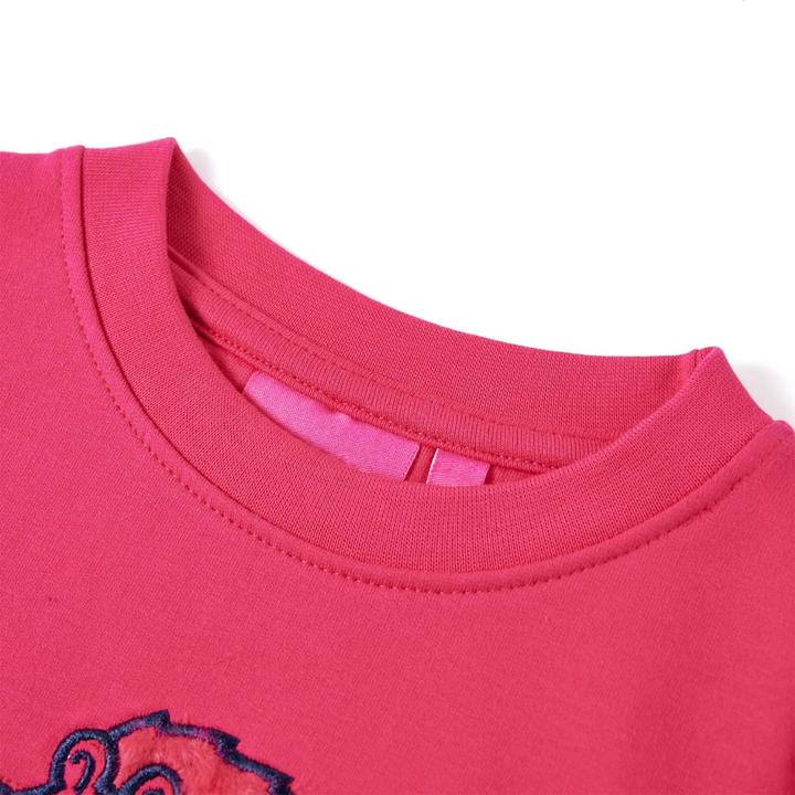 Image du produit VidaXL Sweatshirt enfant rose vif 116,Composition : 95% coton. 5 (116)