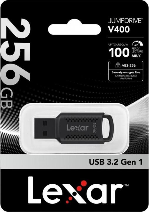 Produktbild Lexar Clé USB 3.0 JumpDrive V400 - 256Go (Noir) (256 GB, USB-A)