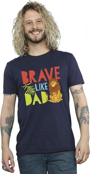 Actual product image Disney Mens The Lion King Brave Like Dad T-Shirt (4XL)