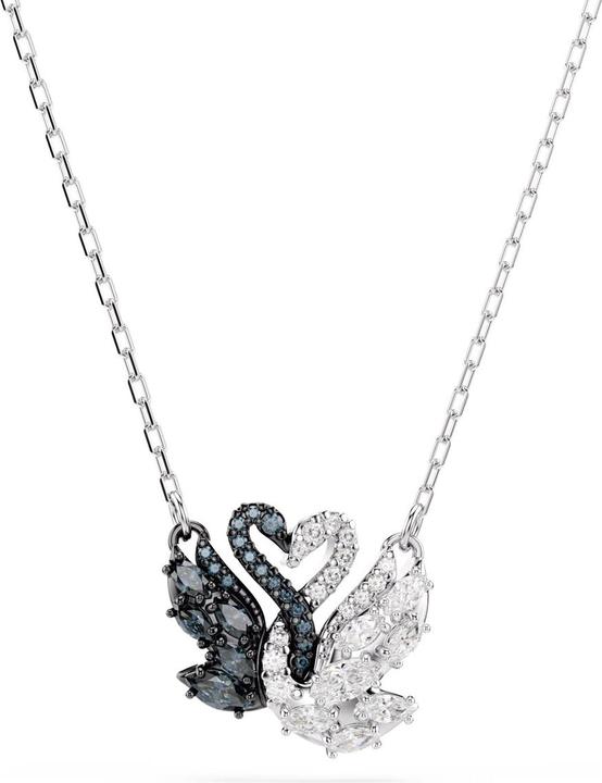 Actual product image Swarovski Swan Halskette Schwan Schwarz