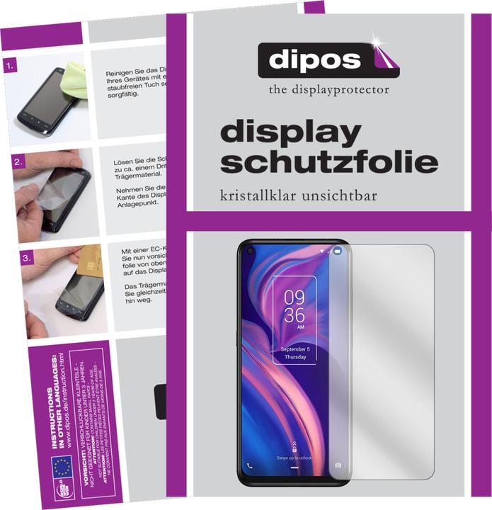 Actual product image Dipos Screen Protector Crystalclear (1 Piece, TCL Plex)