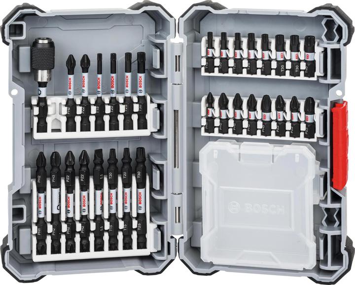 Produktbild Bosch Professional Zubehör 31-tlg. Impact Control Schrauberbit-Set (Kreuz Phillips PH M2, Innensechsrund TX M20, Innensechsrund TX M25, Kreuz Phillips PH M1, Innensechsrund TX M15, Kreuz Pozidriv PZ M3, Innensechsrund TX M30, Kreuz Phillips PH M3, Kreuz Pozidriv PZ M2, Innensechsrund TX M40)