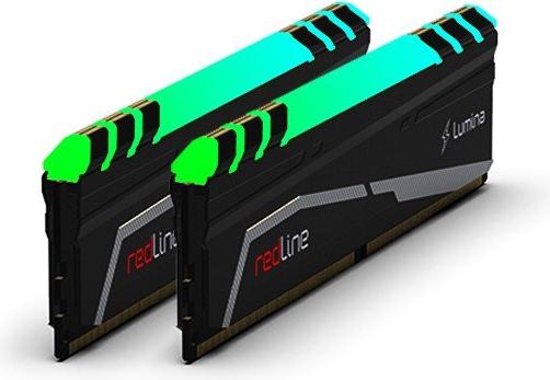 Actual product image Mushkin DDR4 32GB 3600 - CL - 16 Redline Lumina RGB Dual Kit (2 x 16GB, 3600 MHz, DDR4-RAM, DIMM)