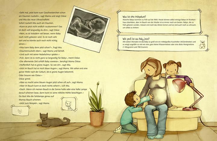 Produktbild Ein Baby in Mamas Bauch (Deutsch, Anna Herzog, Joëlle Tourlonias, 2015)
