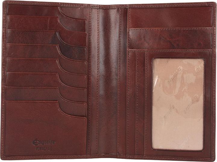 Actual product image Esquire Toscana passport holder RFID leather 12 cm