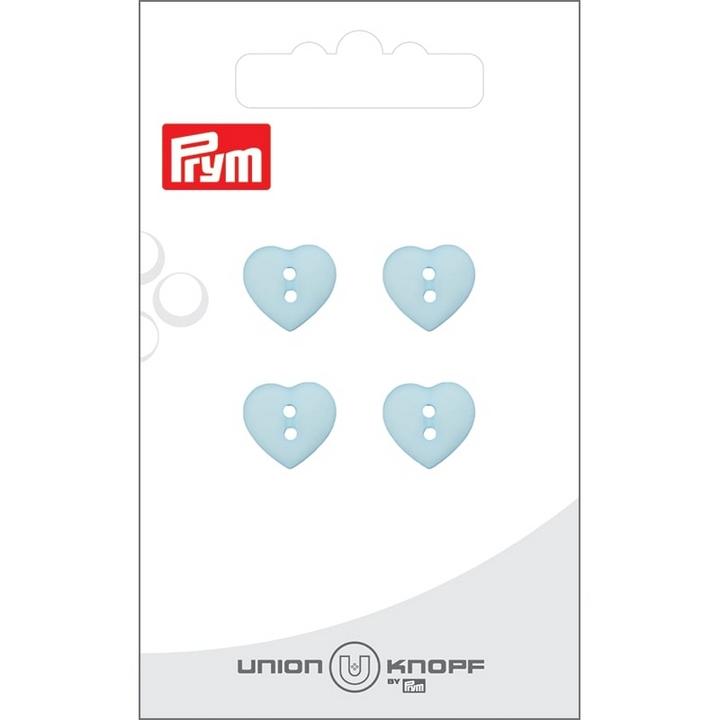Produktbild Prym Knöpfe Herz 12 mm, 4 Stück, Blau