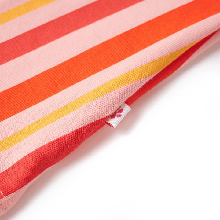 Actual product image VidaXL Children's dress with drawstring Pink and red 128,Material: 95 (128)