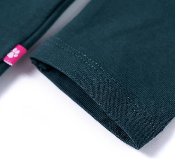 Actual product image VidaXL Children's long-sleeved shirt dark green 104,Material: 95 (104)