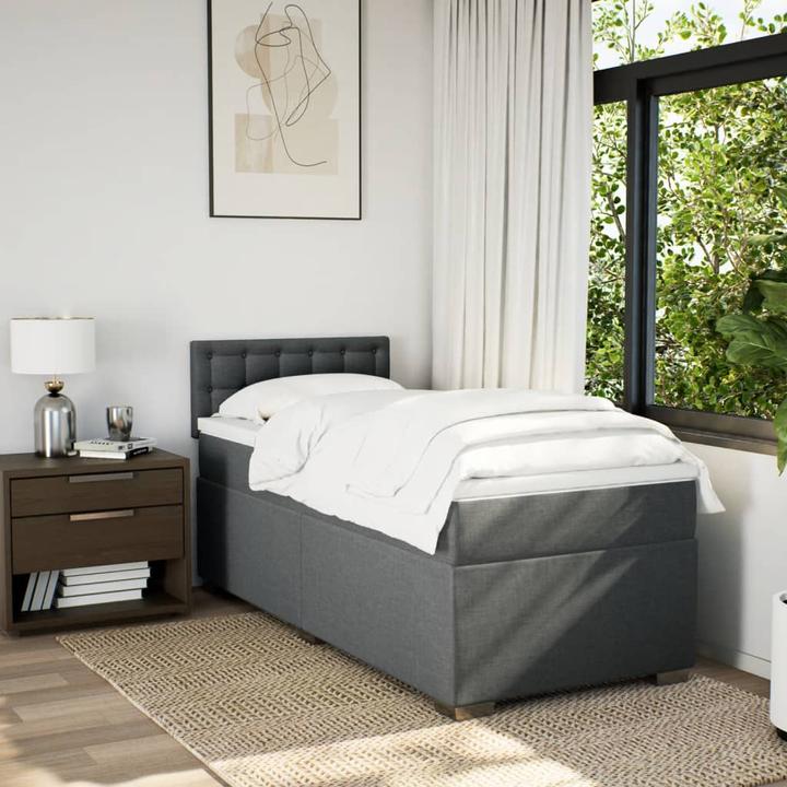 Immagine prodotto VidaXL Bo x letto a molle con materasso 140 x 200 cm in tessuto (140 x 200 cm, 140 x 200 cm)