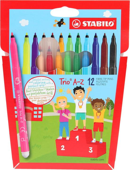 Image du produit STABILO Feutres de coloriage Trio A-z (Multicolore, 12 x)