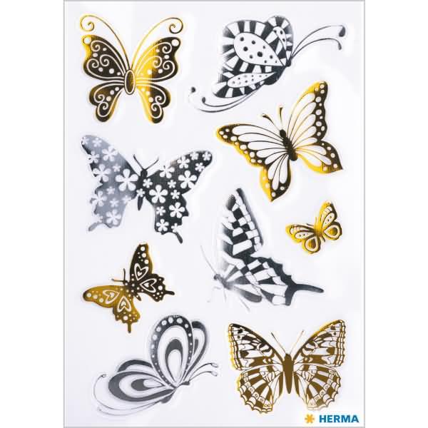 Actual product image HERMA Stickers butterflies