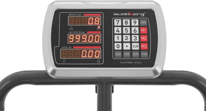 Actual product image Steinberg Platform Scale - 600 kg / 100 g - rollable - LED display
