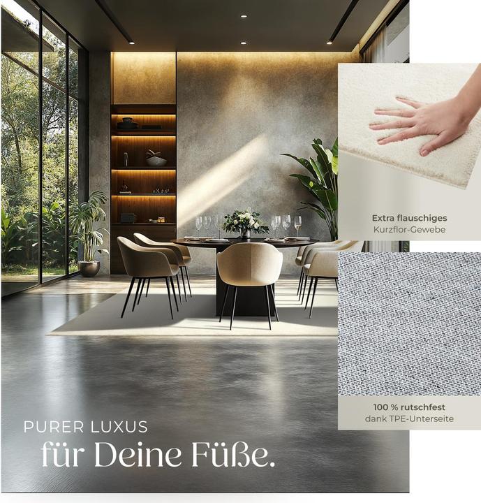 Image du produit tectake tapis à poils ras Soft Zone (160 x 230 cm)