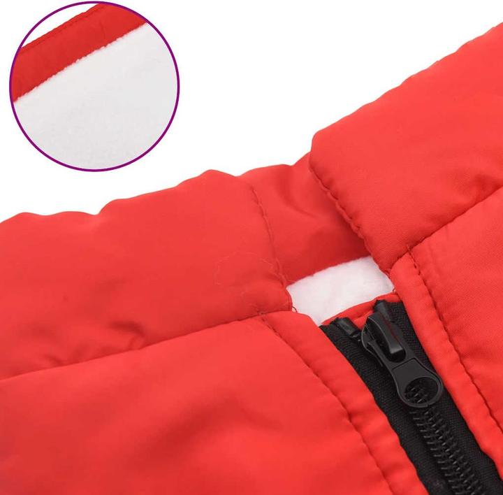 Actual product image VidaXL Dog coat with harness Waterproof Reflective (32, Dog coat)