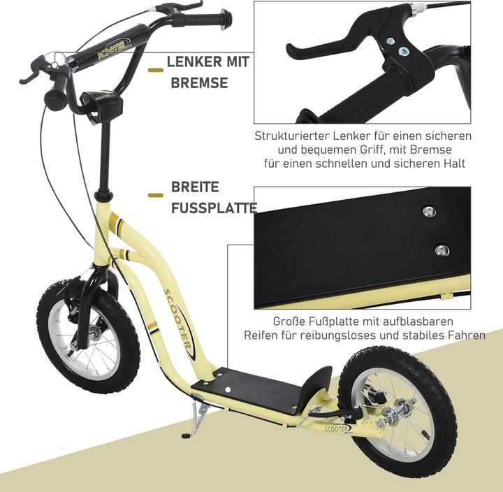 Produktbild Homcom Tretroller mit Handbremse