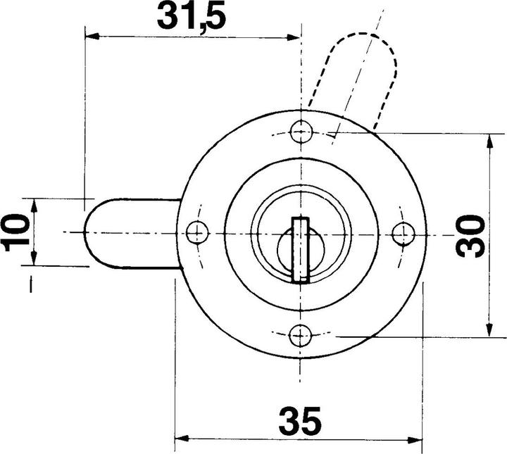 Actual product image Kaba Lock cylinder 8, type 1033 (Locking cylinder)