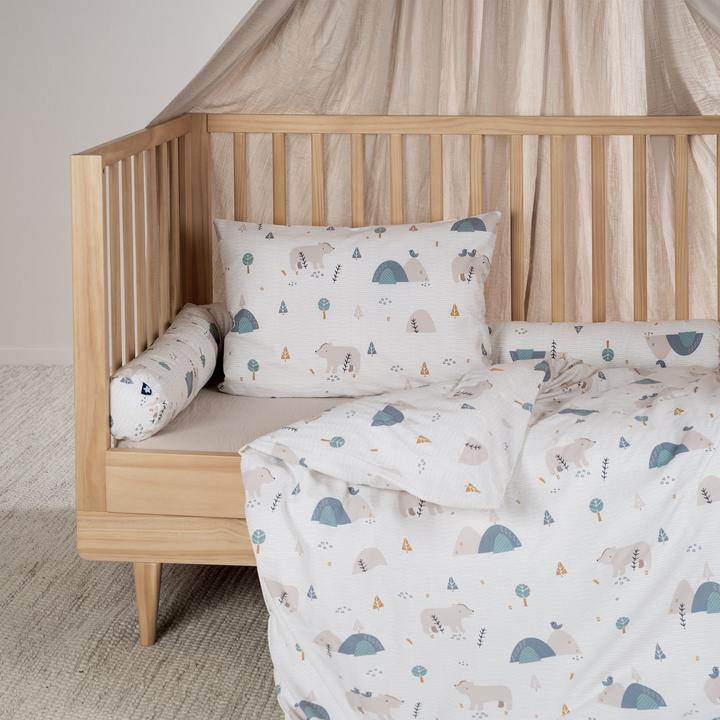 Actual product image Julius Zöllner Bed linen 80/80+35/40, Mountain Bear