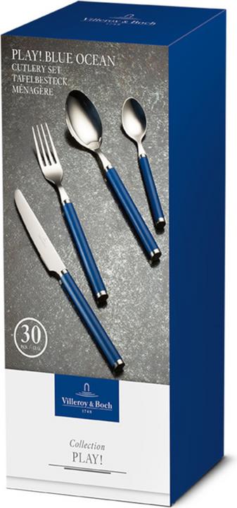 Produktbild Villeroy & Boch Tafelbesteck 30tlg. Play! blue ocean (30 Stück, Besteck Set)
