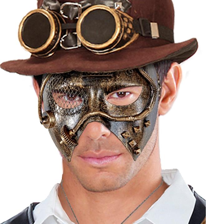 Produktbild Widmann Steampunk Gesichtsmaske