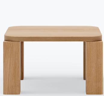 Produktbild New works Designer Massivholz Couchtisch „Atlas* Eiche geölt - 60 x 60 cm (60 x 60 cm)