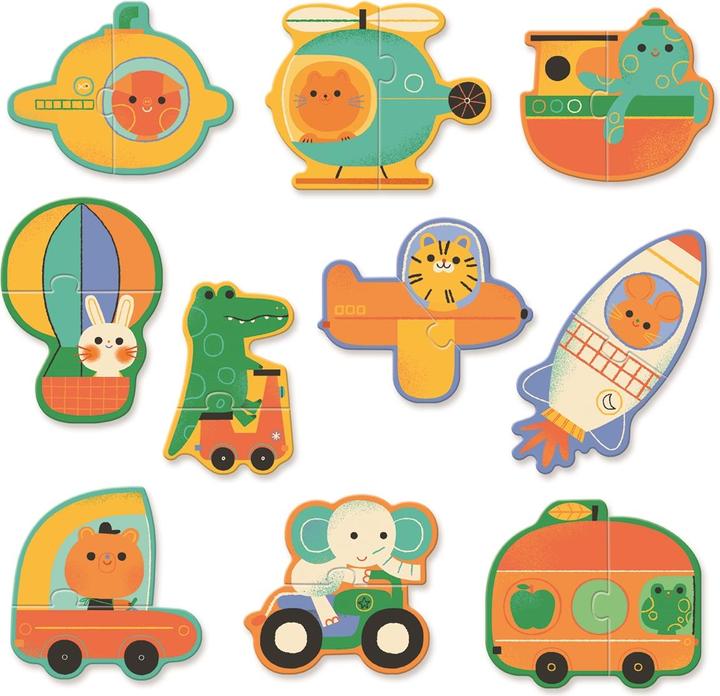 Produktbild Djeco Puzzle Duo Fahrzeuge