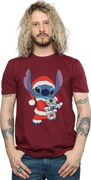 Actual product image Disney Mens Lilo And Stitch Stitch Christmas T-Shirt (M)