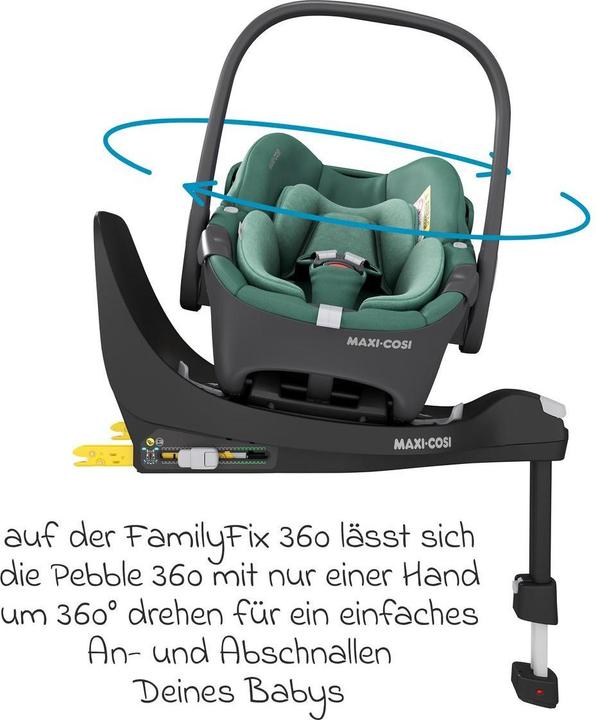Actual product image Maxi-Cosi Babyschalen Babyschale Pebble 360 i-Size drehbar ab Geburt (Baby car seat, ECE R129/i-Size Standard)