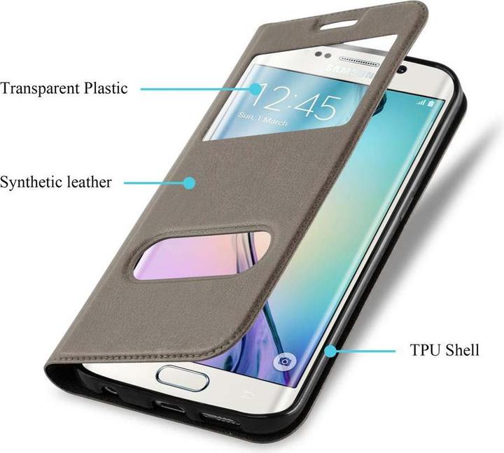 Productafbeelding Cadorabo Boek met Uitzicht Dubbele Raambedekking (Samsung Galaxy S6 Edge+)