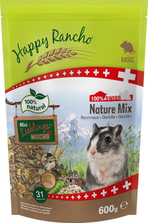Produktbild Happy Rancho Swiss Nature Mix Rennmaus (0.60 kg, 1 x)