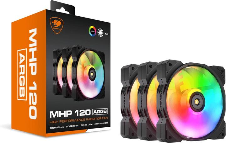 Actual product image Cougar 3x Argb Vx Cabinet Fan Kit (120 mm, 3 x)