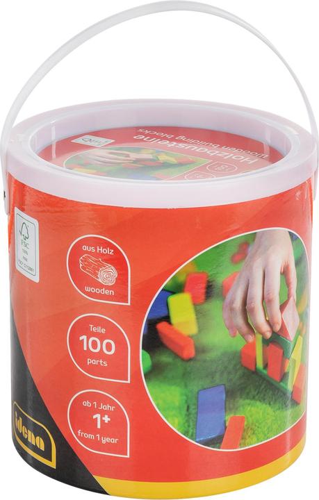 Actual product image Idena Wooden blocks in bucket 100s FSC100%