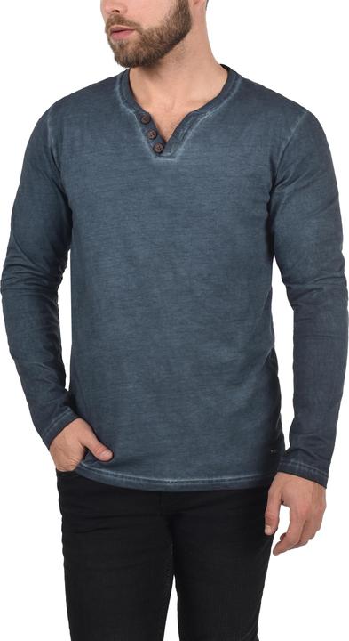 Actual product image Solid Tinox Men's Longsleeve With V-Neck Made Of 100% Cotton (M)