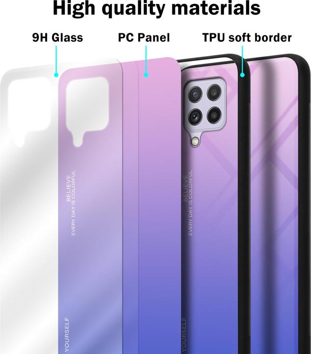 Actual product image Cadorabo TPU 2 colors glass envelope (Samsung Galaxy M22, Samsung Galaxy A22, Samsung Galaxy A32)