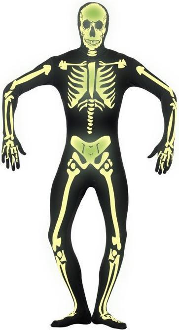 Image du produit Smiffys Second Skin - Squelette Glow in the Dark (M)