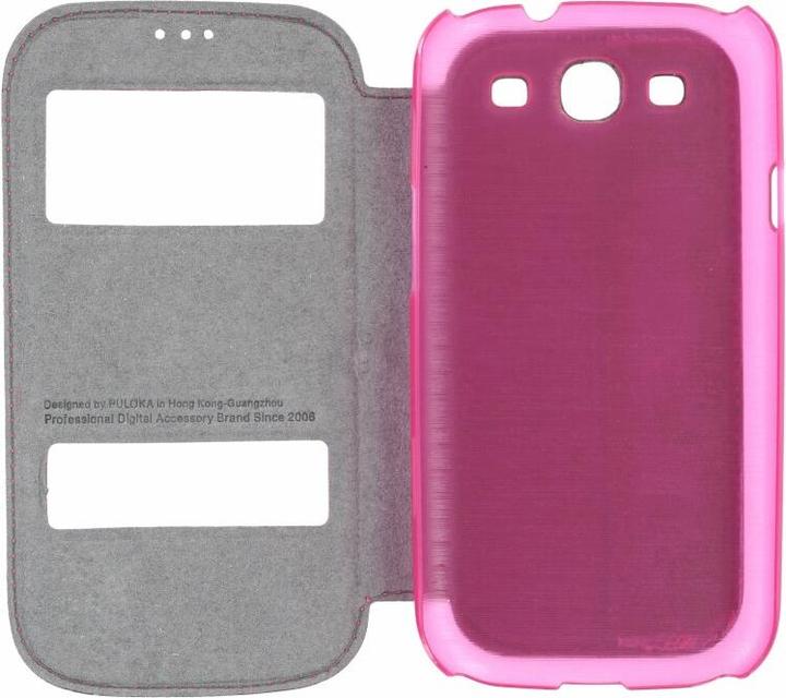 Produktbild Puloka Flip Case für Samsung Galaxy S3 pink (Samsung Galaxy S III, Samsung Galaxy S III I9300)