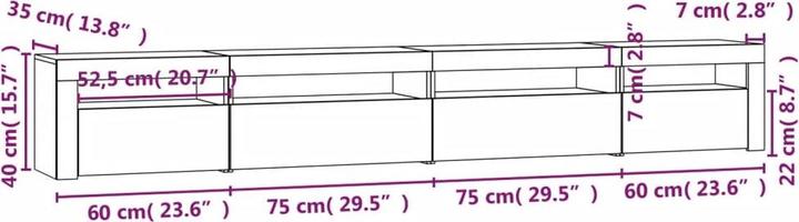 Immagine prodotto VidaXL Annikki (270 x 35 x 40 cm)