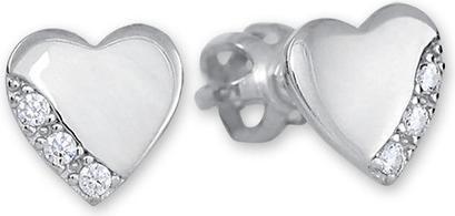 Produktbild Brilio White gold earrings Hearts with crystals 239 001 01071 07