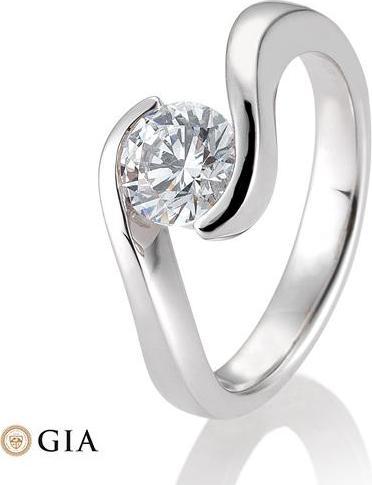 Produktbild Breuning Ring Schwung 0,80-1,50 ct. (58, 750/18 K Gold)