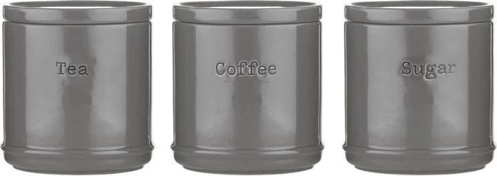 Profino ACCENTS Vorratsdosen, 3er Set, anthrazit, 750 ml (2.25 l)