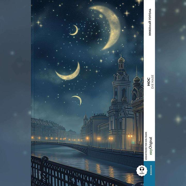 Actual product image Nos / The Nose (Book + Audio-Online) - Annotated bilingual edition Russian-German (Nikolai Vasilyevich Gogol, Manuel Rommel, Ilya Francs, Russian, German)