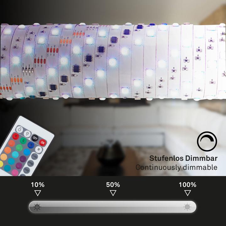 Immagine prodotto Briloner Nastro LED (RGB, 300 cm, Interno)